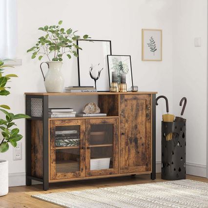 Komoda FIRA ruda/juoda