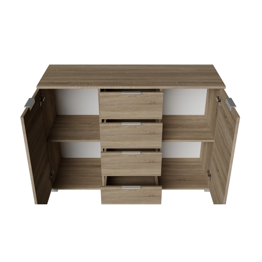 Komoda HOPE 120x78x35 ąžuolas Sonoma