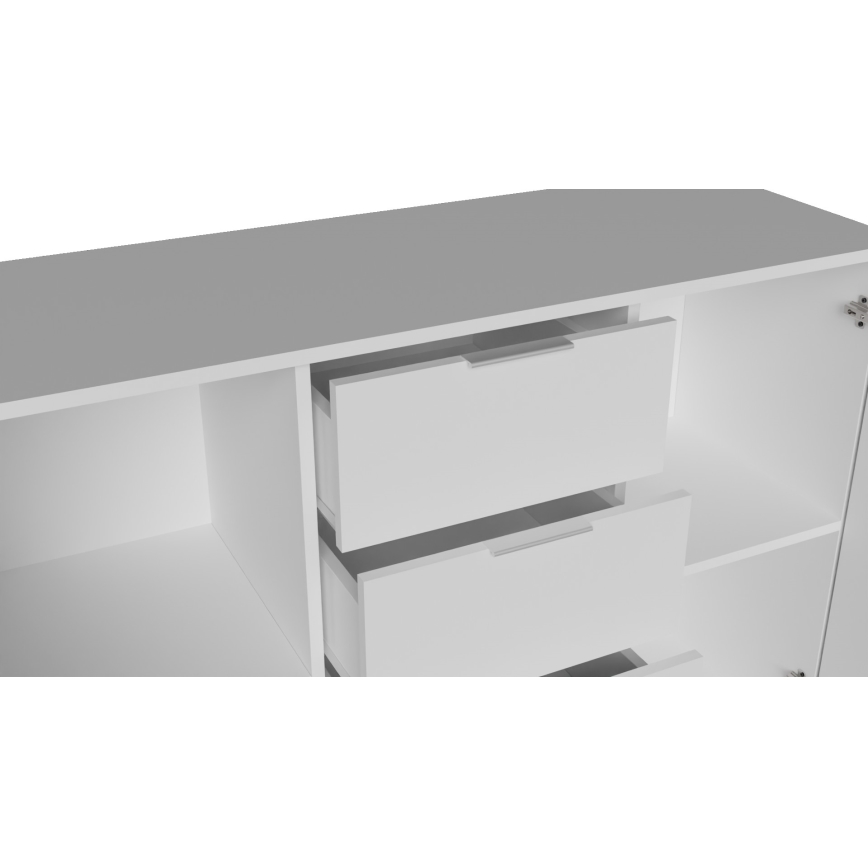 Komoda HOPE 120x78x35 cm balta