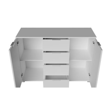 Komoda HOPE 120x78x35 cm balta