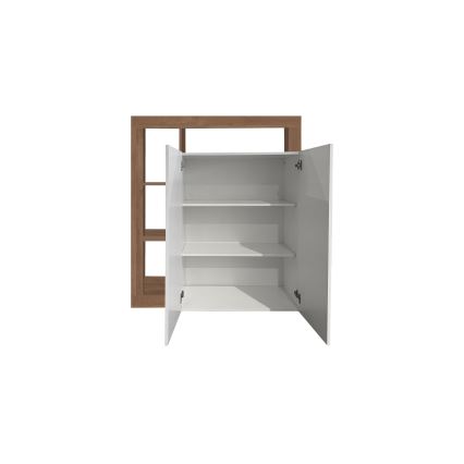 Komoda LENOR balta/ąžuolas