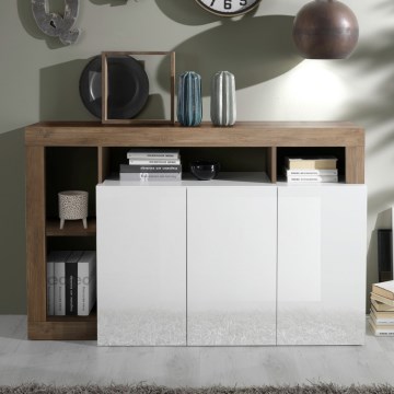 Komoda LENOR balta/ąžuolas