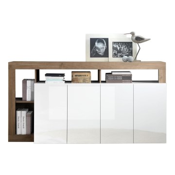 Komoda LENOR balta/ąžuolas