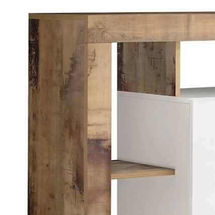 Komoda LENOR balta/ruda