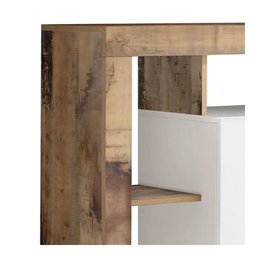 Komoda LENOR balta/ruda