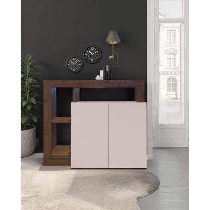 Komoda LENOR kašmyras/ąžuolas