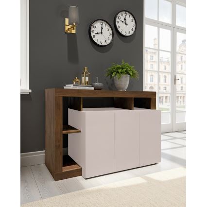 Komoda LENOR kašmyras/ąžuolas