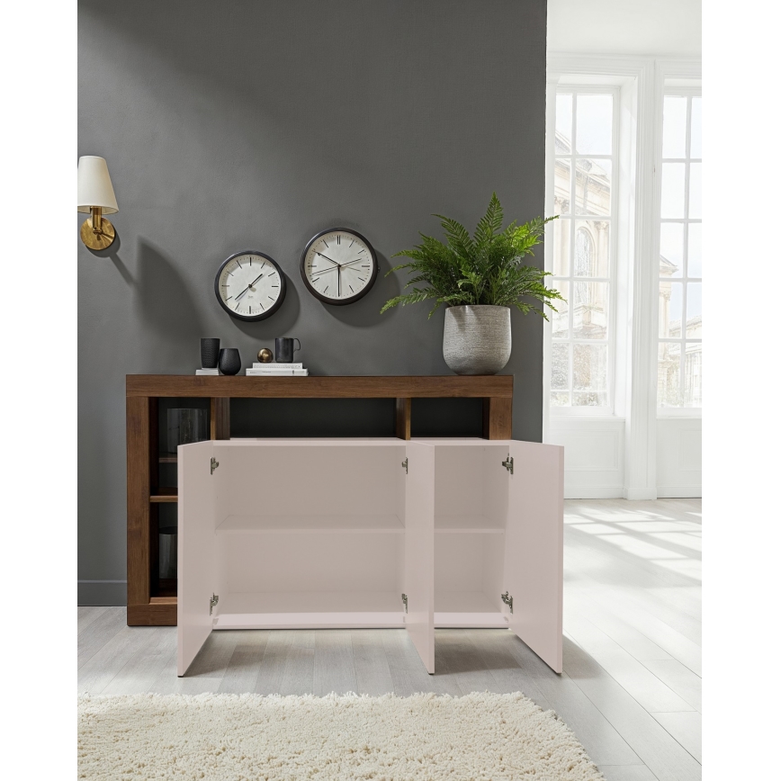 Komoda LENOR kašmyras/ąžuolas