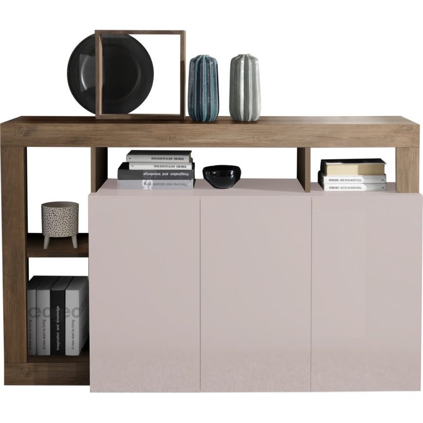 Komoda LENOR kašmyras/ąžuolas