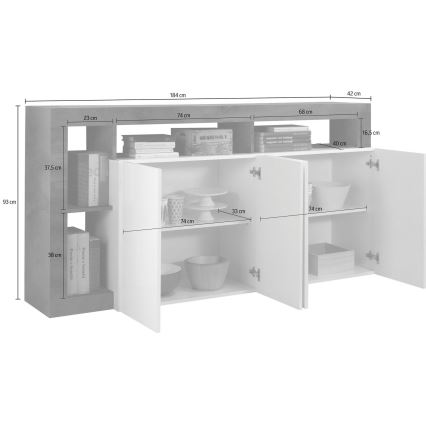 Komoda LENOR kašmyras/ruda