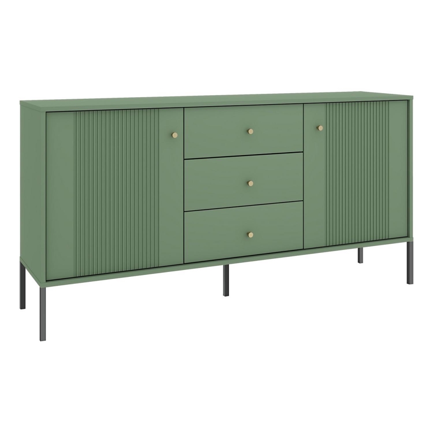 Komoda LUE žalia/juoda