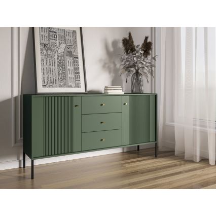 Komoda LUE žalia/juoda