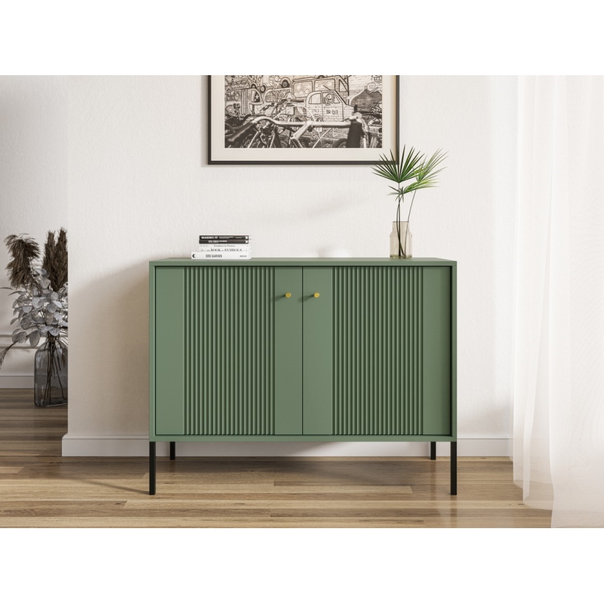 Komoda LUE žalia/juoda