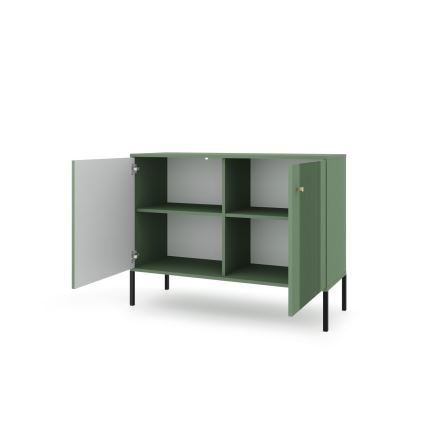 Komoda LUE žalia/juoda