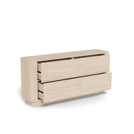 Komoda MADERA 160x75 cm balto ąžuolo