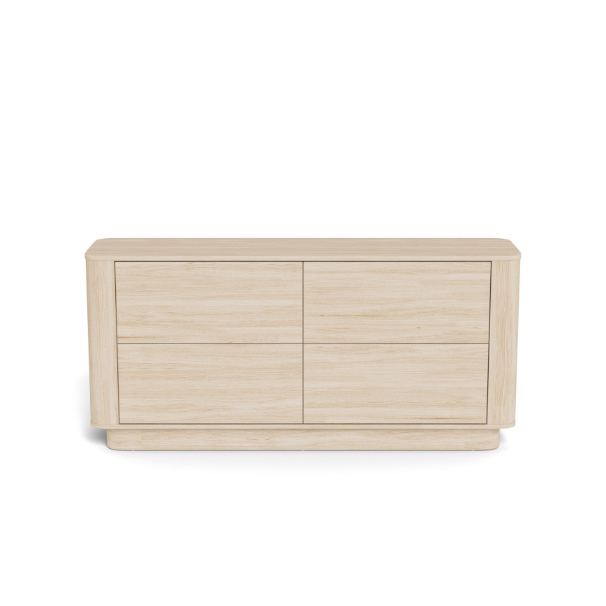 Komoda MADERA 160x75 cm balto ąžuolo