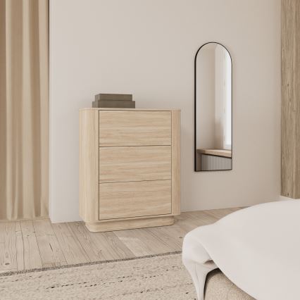 Komoda MADERA 90x107 cm baltas ąžuolas