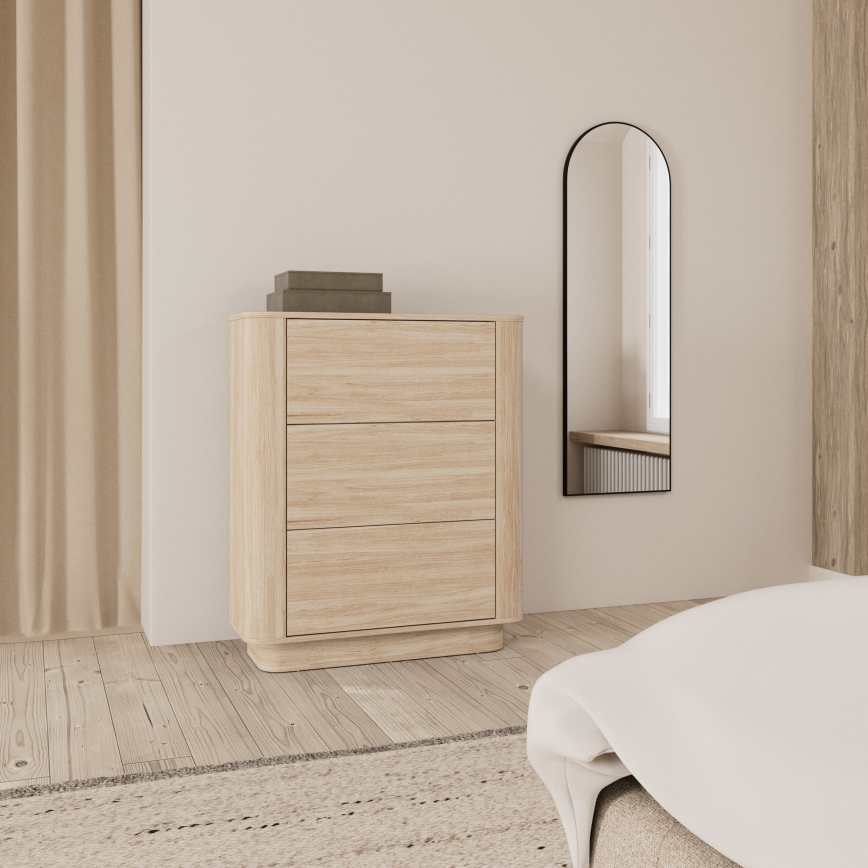 Komoda MADERA 90x107 cm baltas ąžuolas
