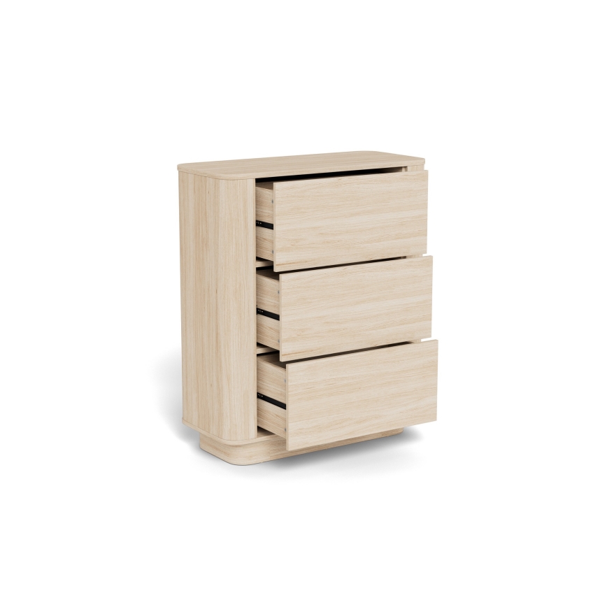 Komoda MADERA 90x107 cm baltas ąžuolas