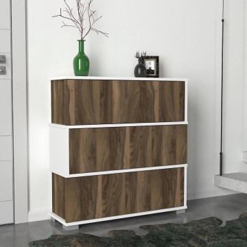 Komoda NAPOLYON 93x90 cm balta/ruda