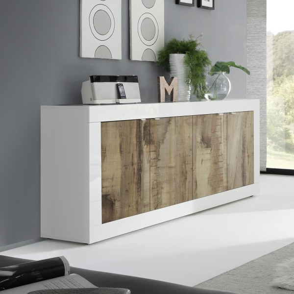 Komoda NERILA balta/ruda