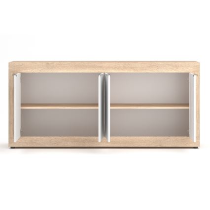 Komoda RUNEA Sonoma ąžuolas/balta