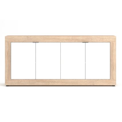 Komoda RUNEA Sonoma ąžuolas/balta