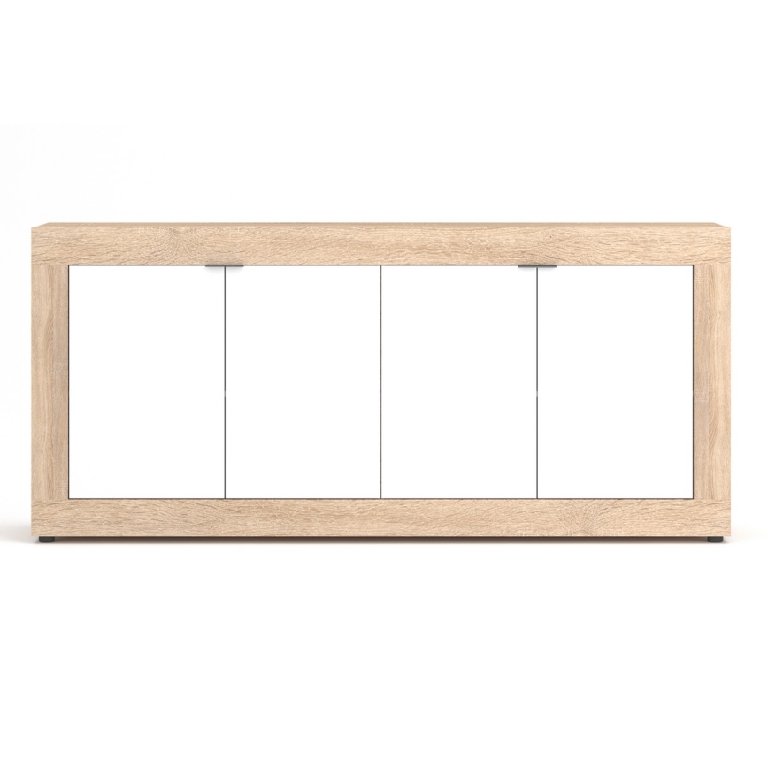 Komoda RUNEA Sonoma ąžuolas/balta