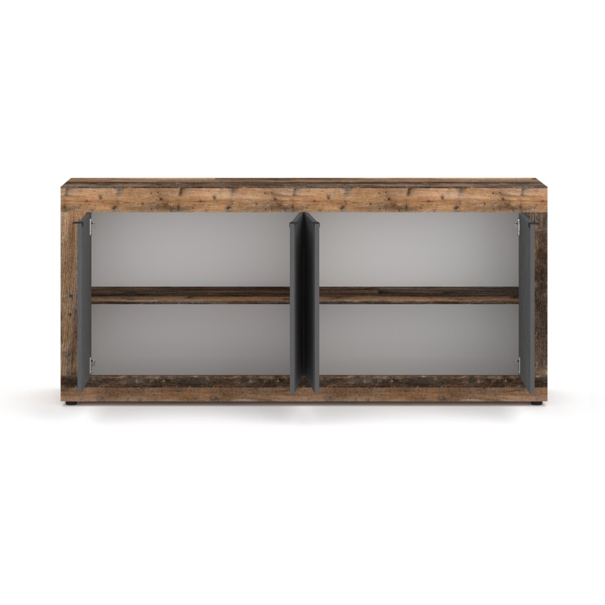 Komoda RUNEA tamsiai ruda/antracitas