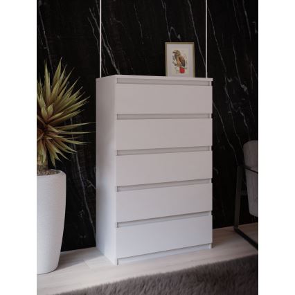 Komoda su stalčiais MAO balta