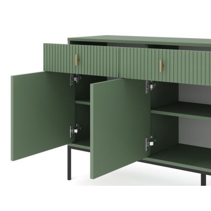 Komoda SUE žalia/juoda