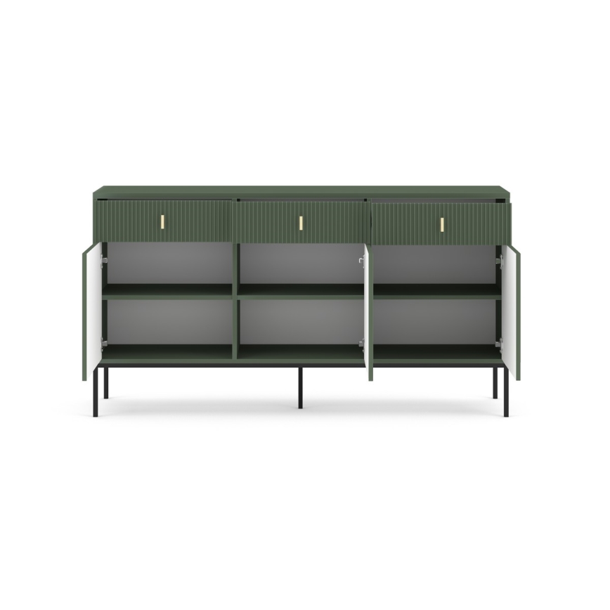 Komoda SUE žalia/juoda
