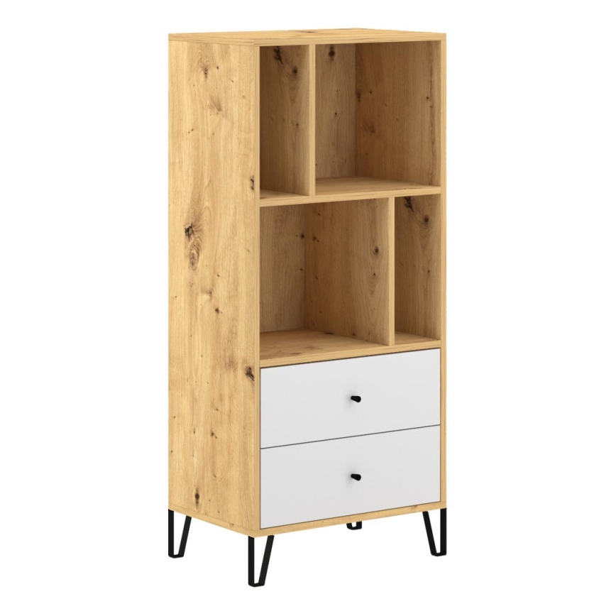 Komoda SULA ąžuolas artisan/balta