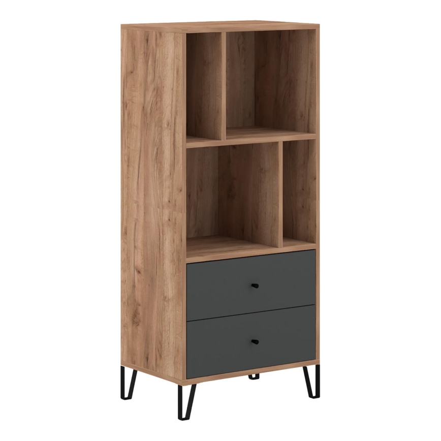Komoda SULA ąžuolo craft/juoda