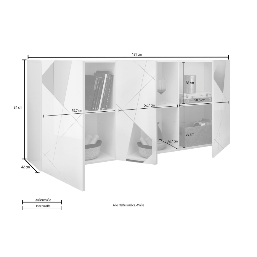 Komoda TAVRI antracitas