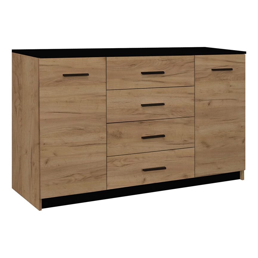 Komoda TAYLER ąžuolo craft/juoda