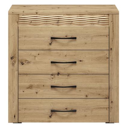 Komoda VANCO 94x92 cm ąžuolas artisan
