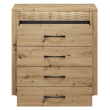 Komoda VANCO 94x92 cm ąžuolas artisan