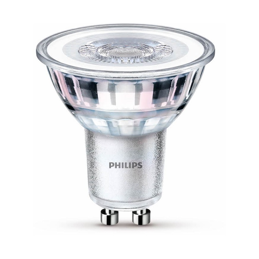 KOMPLEKTAS 10x LED elektros lemputė Philips GU10/4,6W/230V 2700K