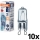 KOMPLEKTAS 10x Orkaitės lemputė HALOPIN G9/40W/230V 2700K - Osram