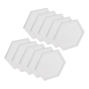 KOMPLEKTAS 10x RGBIC Pritemdymo panelė LED/1,9W/230V Wi-Fi Tuya
