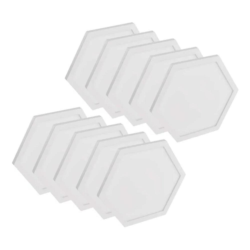 KOMPLEKTAS 10x RGBIC Pritemdymo panelė LED/1,9W/230V Wi-Fi Tuya