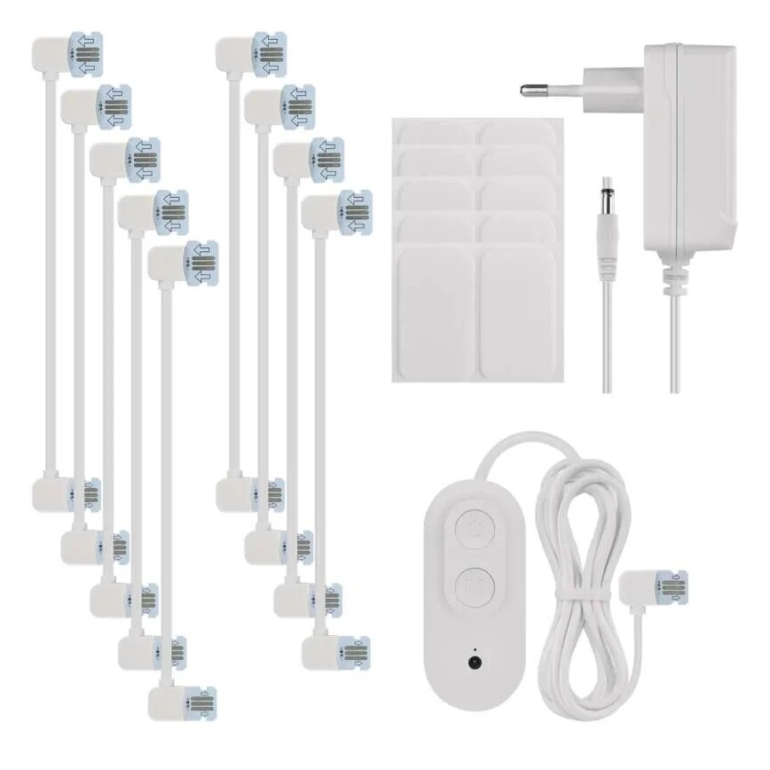 KOMPLEKTAS 10x RGBIC Pritemdymo panelė LED/1,9W/230V Wi-Fi Tuya