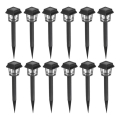KOMPLEKTAS 12x LED šviestuvas, įkraunamas saulės energija LED/0,06W/1,2V 1xAA 6500K IP44 100 mAh