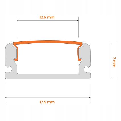 Rinkinys 1x LED juosta MYLIVING LIGHTSTRIP LED/22W/230V 5 m + 5x įleidžiamas profilis 1 m juoda/balta