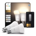 Komplektas: 2 dimeriuojamos LED lemputės Philips Hue WHITE E27/7W/230V 2700K