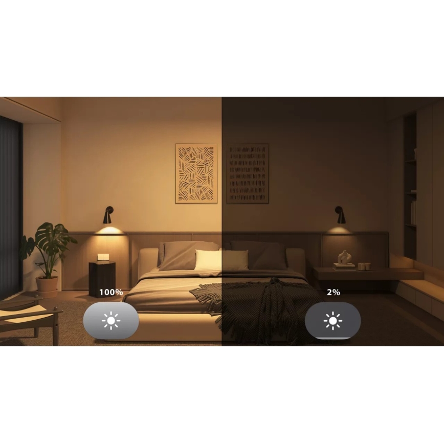 Komplektas: 2 dimeriuojamos LED lemputės Philips Hue WHITE E27/7W/230V 2700K