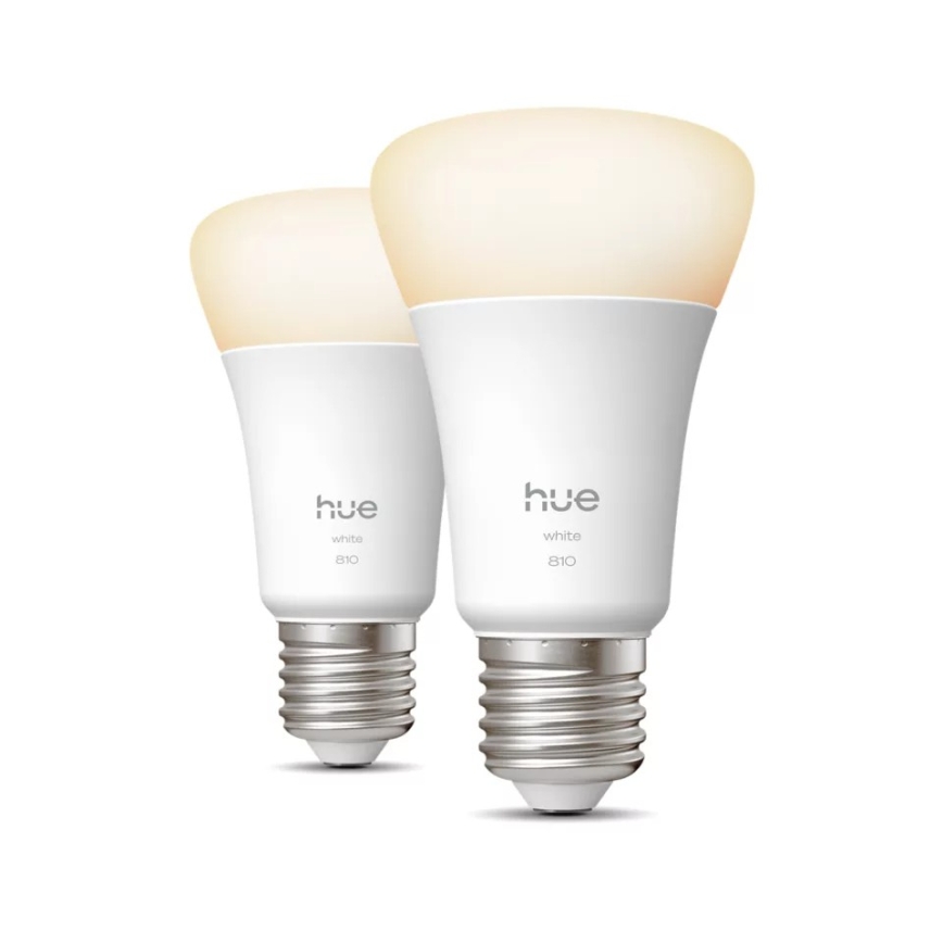 Komplektas: 2 dimeriuojamos LED lemputės Philips Hue WHITE E27/7W/230V 2700K