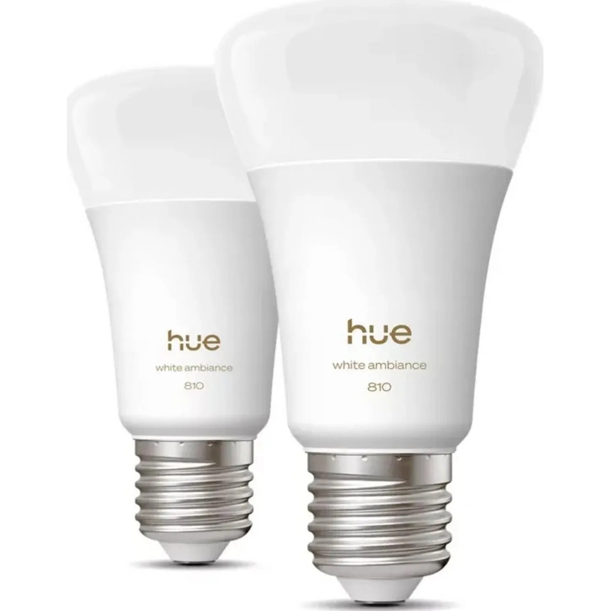 Komplektas: 2 dimeriuojamos LED lemputės Philips Hue WHITE E27/7W/230V 2700K