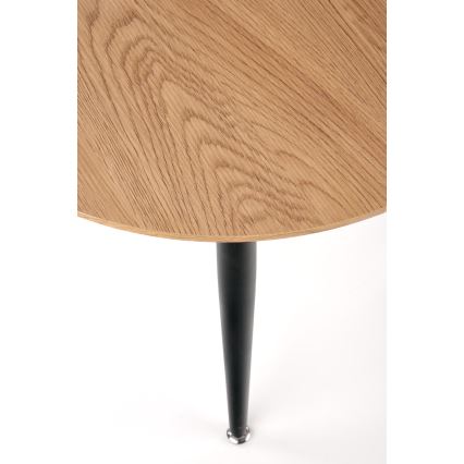 Komplektas: 2 kavos staliukai ZENYA, ąžuolas/juoda